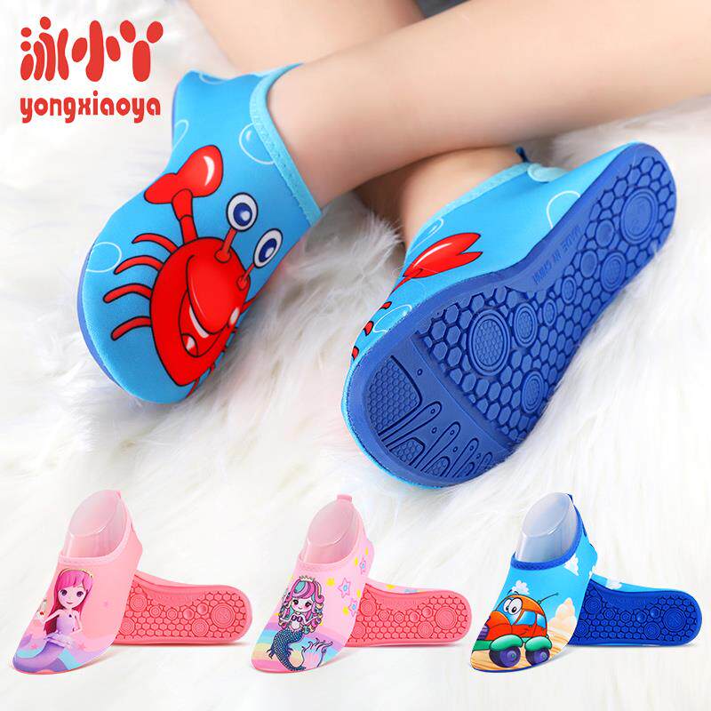 Floor socks Children anti-slip bottom baby Summer Anti-cool thin section Home Indoor shoes Soft bottom thickened Sox floor Shoes