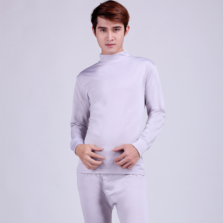 Cổ áo cao bộ đồ lót nhiệt nam trung niên cộng với nhung mỏng phần lớn kích thước trung niên ông già mùa thu quần dài cha trắng bộ dài tay nữ