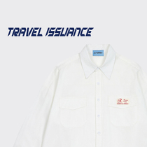 TRAVEL ISSUANCE Sitting next to you trendy brand simple popular niche loose long-sleeved shirt for men and women BF
