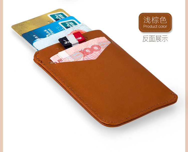 Hiện đại handmade da thời trang ví ngắn nam và nữ gói thẻ siêu mỏng mini dung lượng lớn gói thẻ da đầu tiên - Chủ thẻ bóp lv