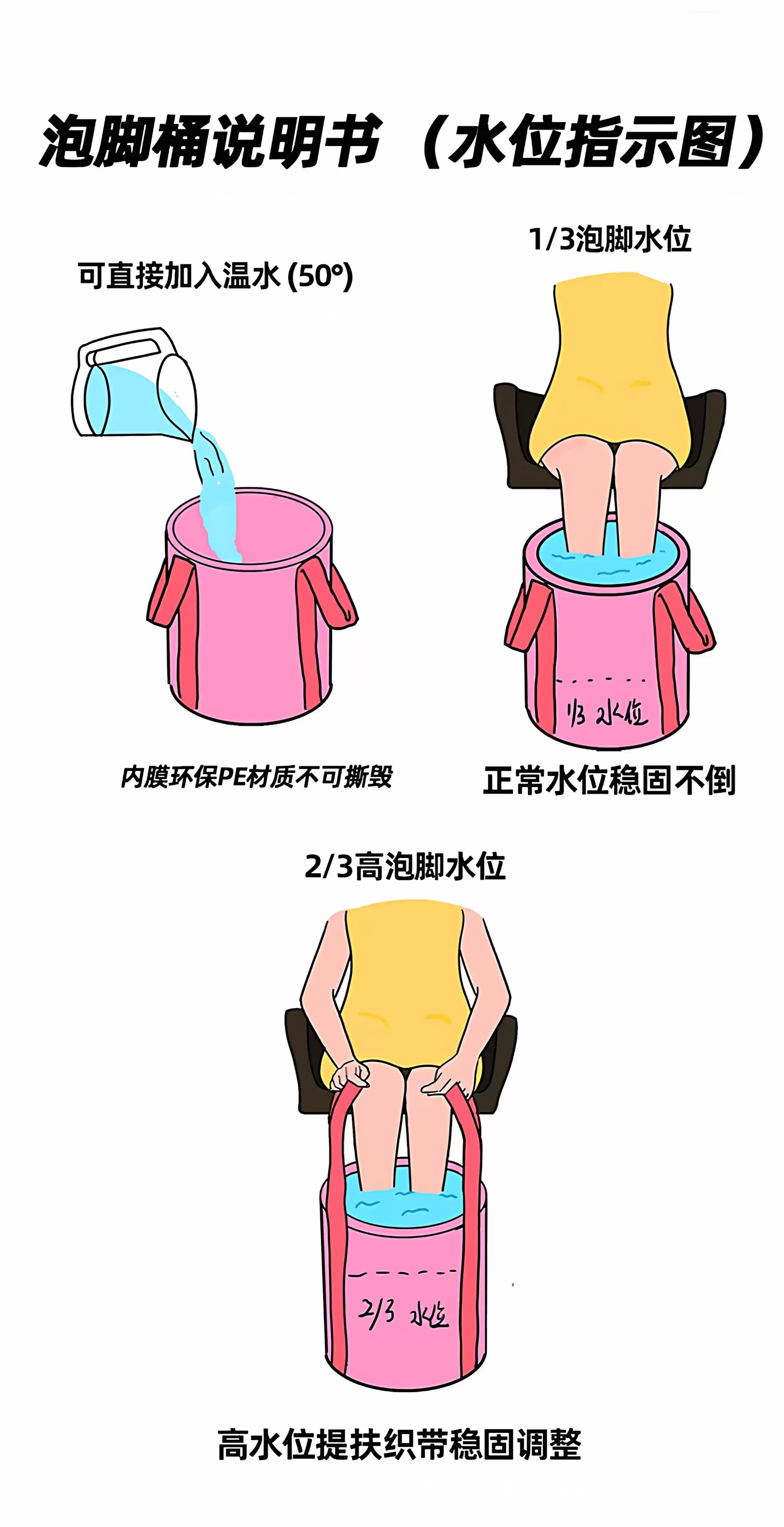 Ноги мешки ванной 泡脚桶家用过小腿可折叠便携式旅行熏蒸高深洗脚盆养生浸脚袋加厚 Chak Hee