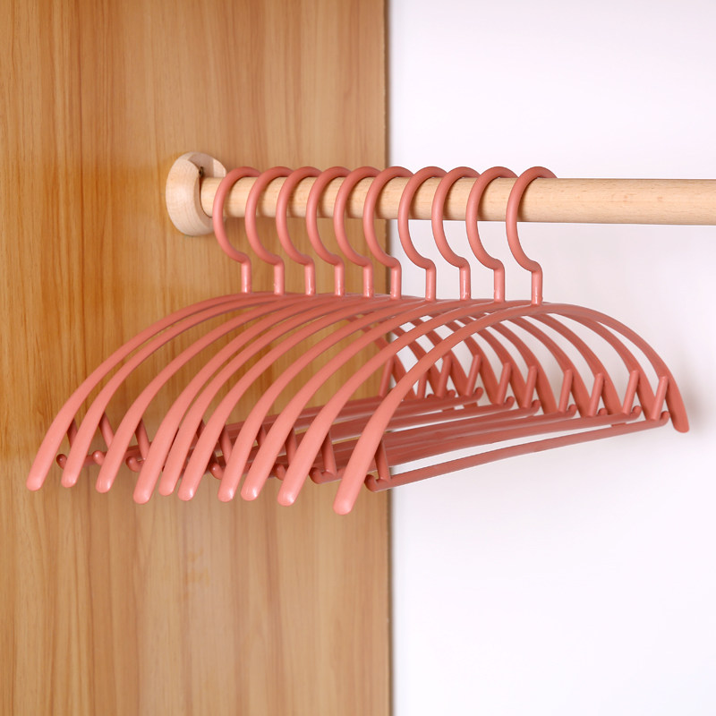 Wide Shoulder No Mark Soaked Plastic Hanger Son Home Adult Dry Anti Slip Hanger Sundry Clothes Rack Clothes Ca N't Afford Bag No Shoulder Angle