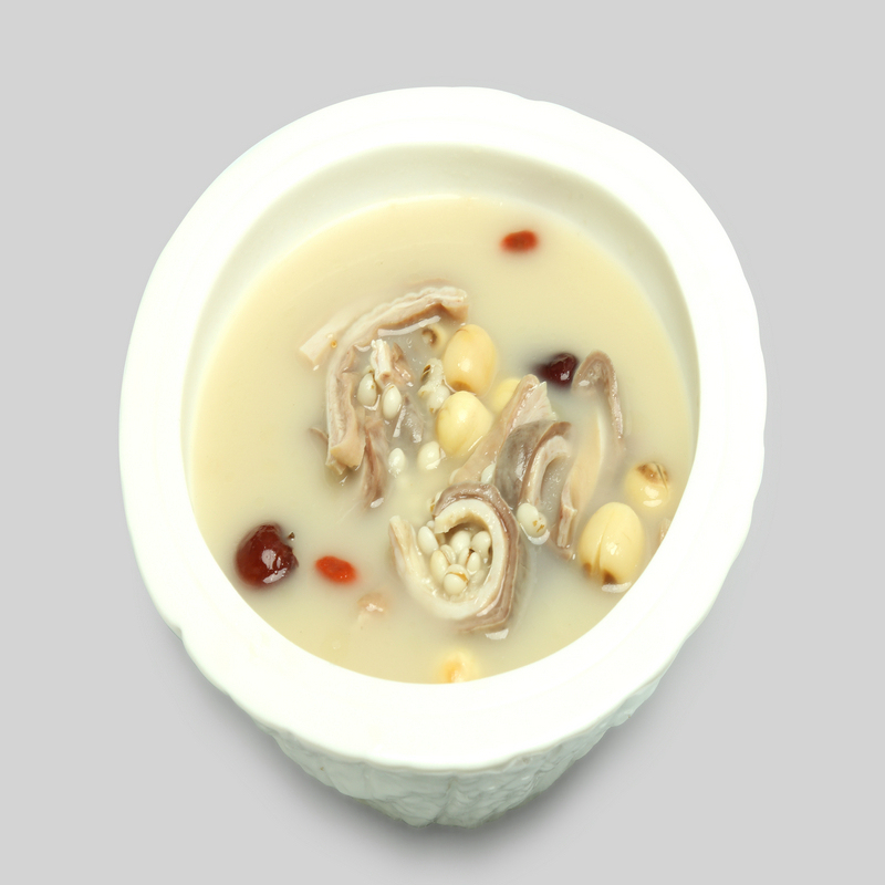 High-end Restaurant Cuisine Package Barley Lotus Seed Pork Belly Soup 350g Steamed Braised New coffee shop Takeaway Business Package