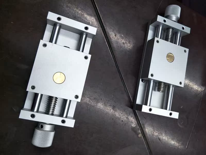 MS-YT80 manual knob translation table screw displacement sliding micro-table XY axis cross slide guide rail