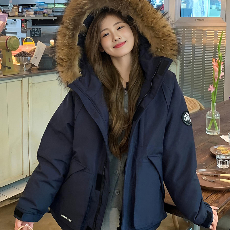 Workwear Parka for Women, Winter High-End Warm Coat, 2026 New Model, down Jacket with Hood and Fur Collar, Off-Season Clearance Workwear Parka for Women, Winter High-End Warm Coat, 2026 New Model, down Jacket with Hood and Fur Collar, Off-Season Clearance