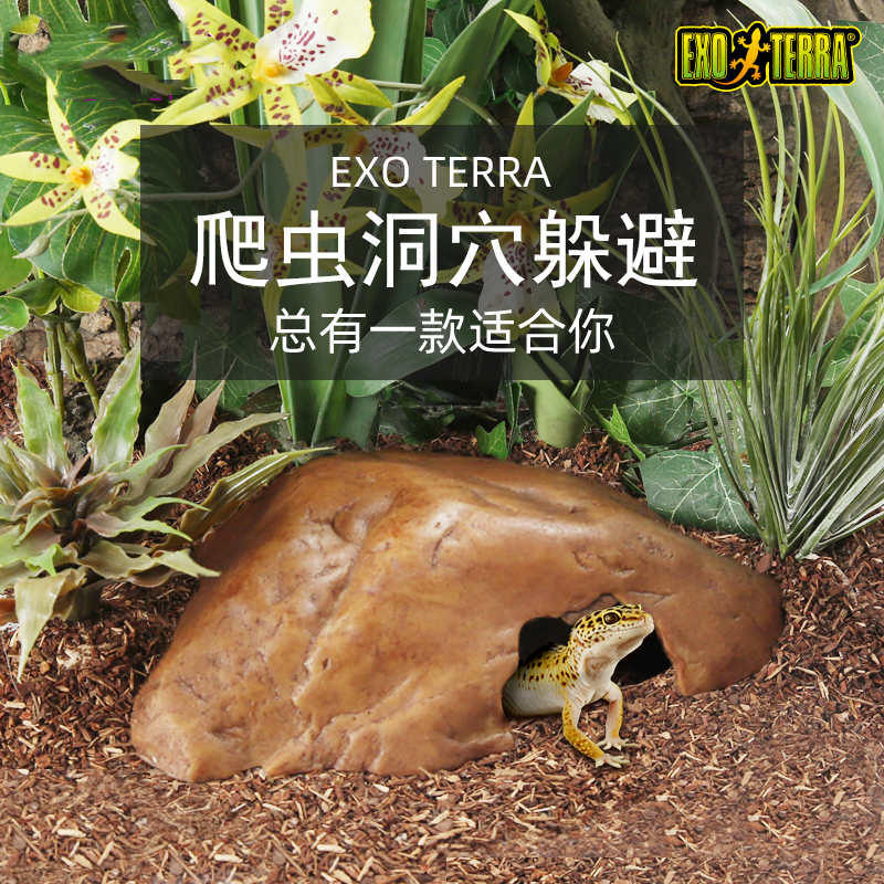 EXO TERRA reptiles avoid caves, nests, snakes, spiders, manes, lions, geckos, eyelashes, rock cave landscaping