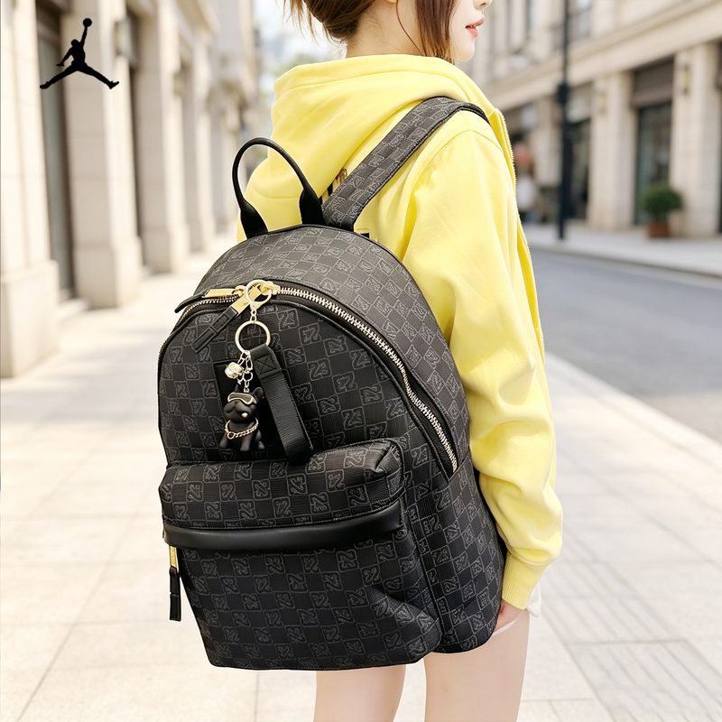 Jordan Jordan Aj Full-Print Brand Ultra-Lightweight Backpack Large-Capacity Checkerboard Backpack Short-Distance Hiking Backpack Jordan Jordan Aj Full-Print Brand Ultra-Lightweight Backpack Large-Capacity Checkerboard Backpack Short-Distance Hiking Backpack
