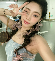 Warm Elves The Same Summer Delicate Butterfly Knot Hair with Princess Wind Super Wonder Woman Fairy Temperament Head Rope Hair Ring