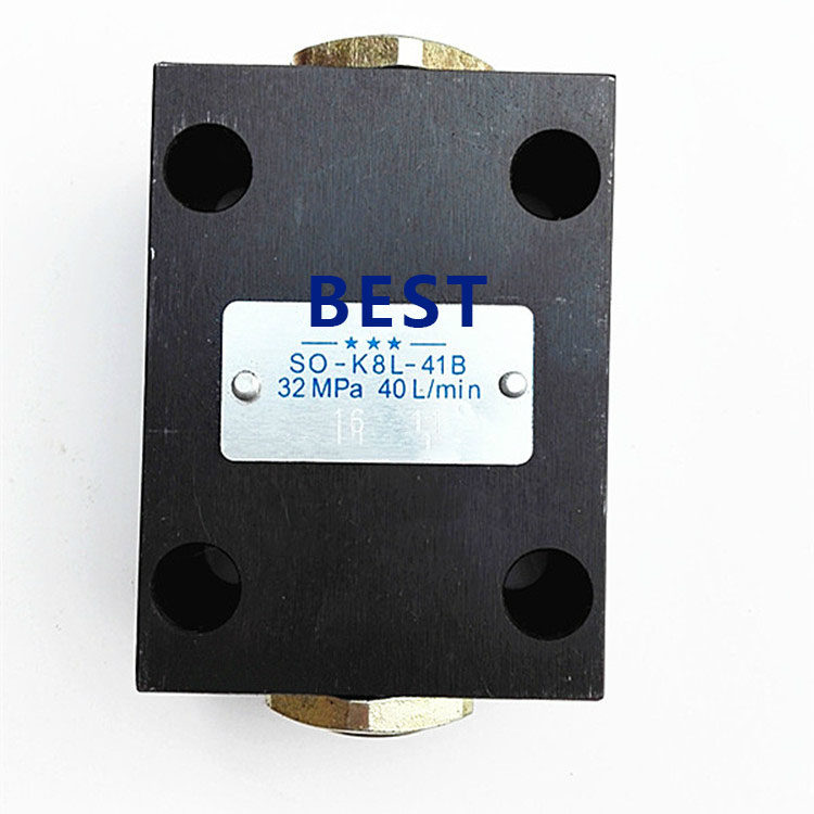 SO-K8L-41B liquid control backstop valve S0-K8L-41B hydraulic lock SO-H8L-J8 pressure retaining valve SO-H8L-J3