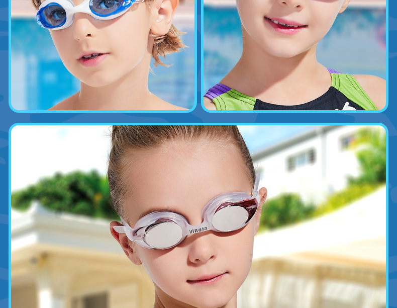 Kính chống sương mù cho trẻ em Kính bơi nữ nhỏ gọn và kính bơi cho phụ nữ và trẻ em - Goggles kính bơi xịn
