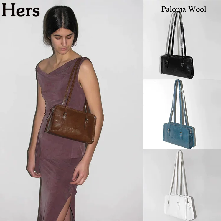 [【Hers】Paloma Wool одно- плечевая сумка 23 моделей через плечо конверт подмышка кожаная сумка из буйволовой кожи]