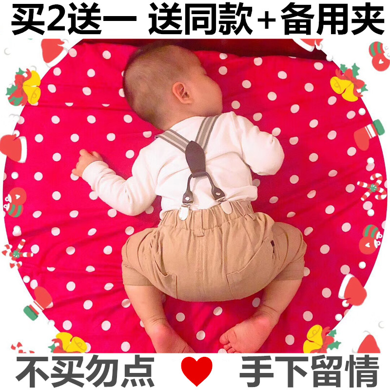 Children's strap clip Korean version of baby suspender belt anti-drop pants clip boy girl non slip suspender toddler suspender pants