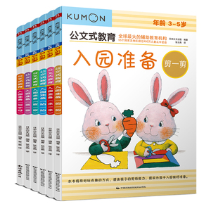 公文式教育：入园准备左右脑开发游戏书3-5岁(套装全6册