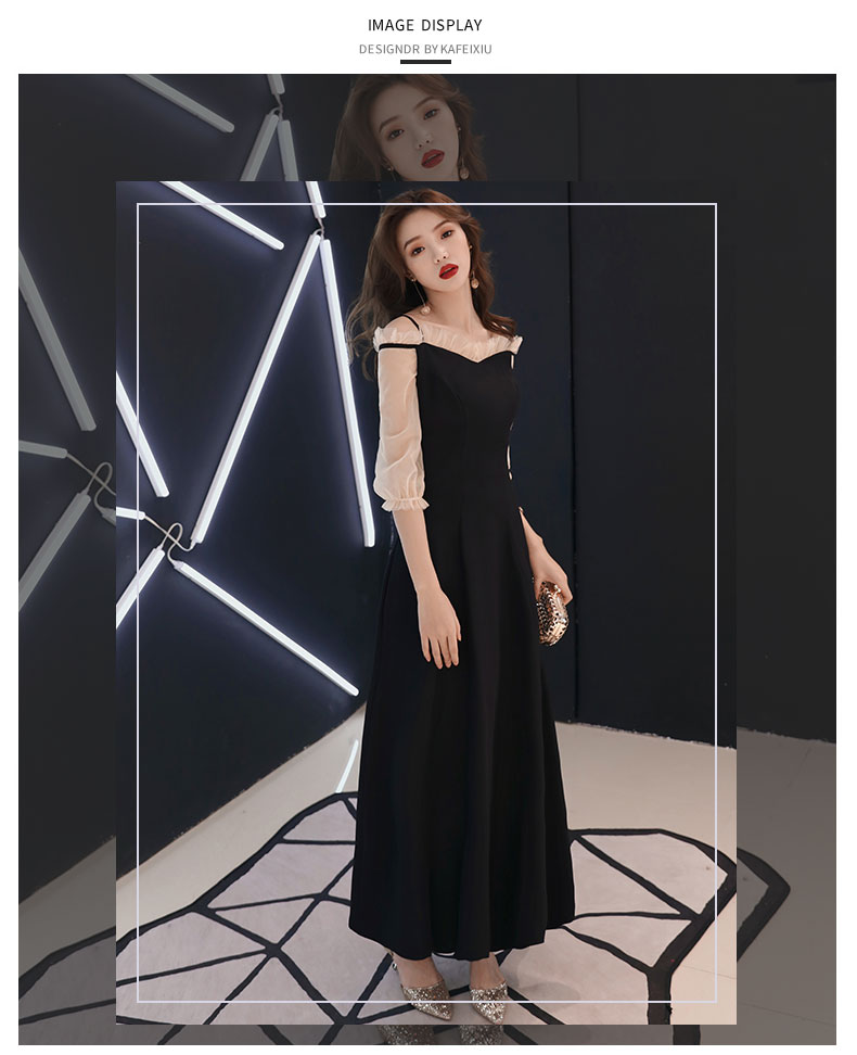 Robe de soirée      manche bouffante - Ref 3213379 Image 8