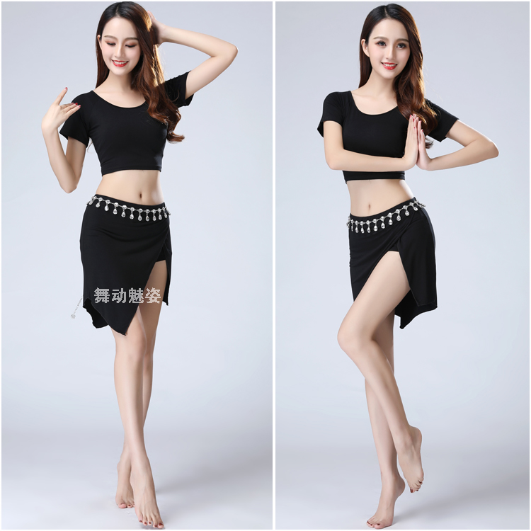 Trang phục múa bụng 2019 mới Quần áo tập múa bụng mùa xuân và mùa hè cho người mới bắt đầu - Khiêu vũ / Thể dục nhịp điệu / Thể dục dụng cụ váy nhảy cha cha