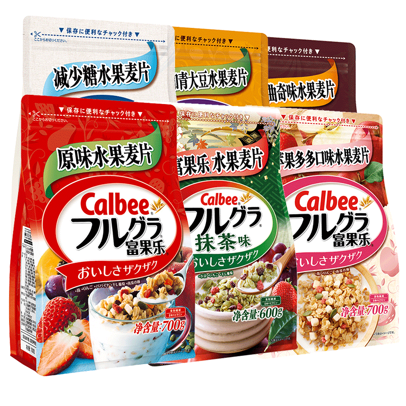卡樂比水果麥片富國樂燕麥片700g日本進口早餐代餐即食沖泡飲料品乾吃 卡樂比水果麥片富國樂燕麥片700g日本進口早餐代餐即食沖泡飲料品乾吃