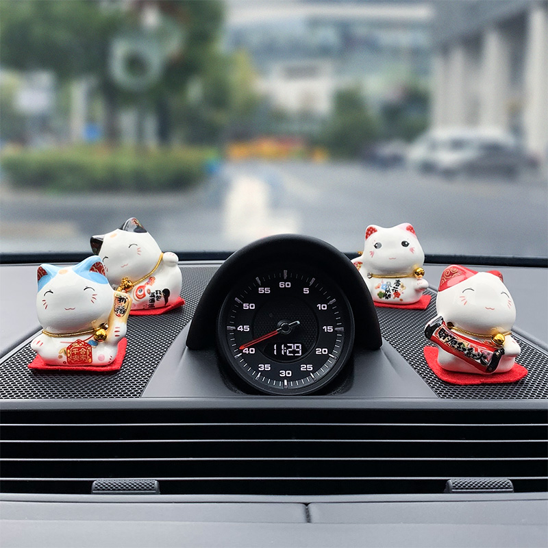 Property Cat Small Swing Piece Creative Cute Home Living Room Shop Opening Mini Decoration Little Ceramics Birthday Present