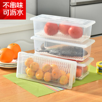 Large Capacity Kitchen Classification Leash Preservation Box Plastic Refrigerator Refrigerated Frozen Storage Box Transparent Food Intake Box