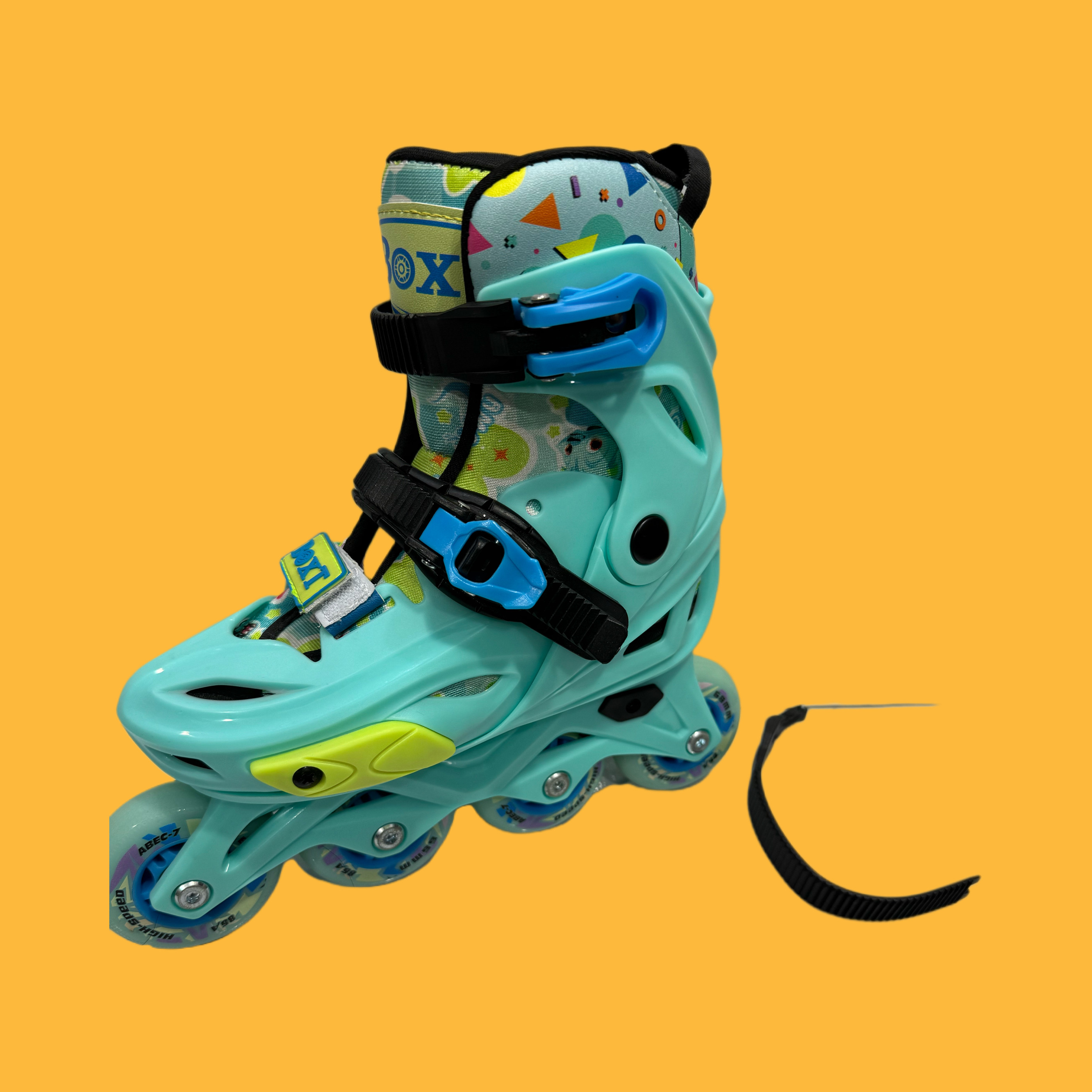 Роликовые коньки для детей 波斯特boxt轮滑鞋俱乐部培训班专业男女儿童旱冰鞋可调锁轮专业轮 DLS