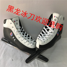 Коньки 速滑冰刀鞋 速滑冰刀 黑龙速滑冰刀 皮速滑冰刀鞋 Black