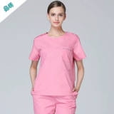 亮羽 Униформа врача, раздельный комплект, униформа медсестры для работы, в корейском стиле, короткий рукав