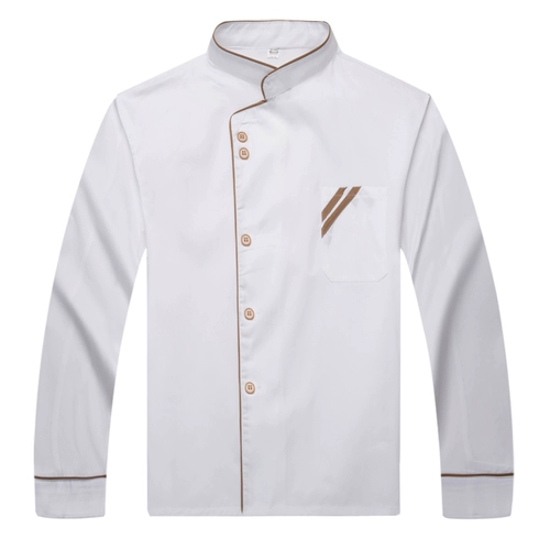 Одежда шеф-повара мужская длинная рукава осенняя и зимняя одежда отель для барбекю отель китайский ресторан столовая кухонная одежда Женщины