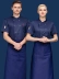 Bộ quần áo làm việc đầu bếp cao cấp nam ngắn tay mùa hè cao cấp khách sạn nhà hàng phương Tây lưng quần áo bếp co giãn thoáng khí mẫu áo bếp ao dong phuc dau bep 