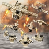 Конструктор, игрушка для мальчиков, интеллектуальный самолет, танк, мелкие частицы