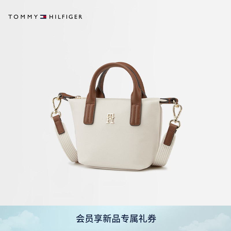 [Gift] Tommy26 Spring/Summer New Women's Commuter Letter Tote Bag Single Shoulder Crossbody Dumpling Bag