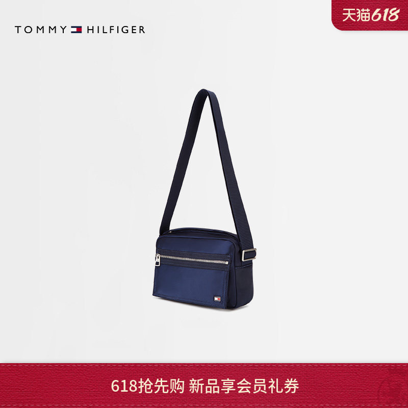 [Gift] Tommy26 New Spring and Summer Men's Clothing Classic Metal Logo Casual Work Clothing Shoulder Crossbody Camera Bag