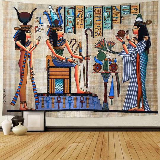 Retro Egyptian background cloth abstract room decoration wall