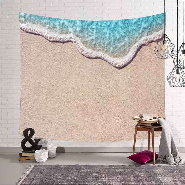 Simple Nordic Style Ocean Wave Tapestry Wall Decoration Canvas Tapestry Wall Hanging Ocean Wave Beach Towel Tablecloth Simple Nordic Style Ocean Wave Tapestry Wall Decoration Canvas Tapestry Wall Hanging Ocean Wave Beach Towel Tablecloth
