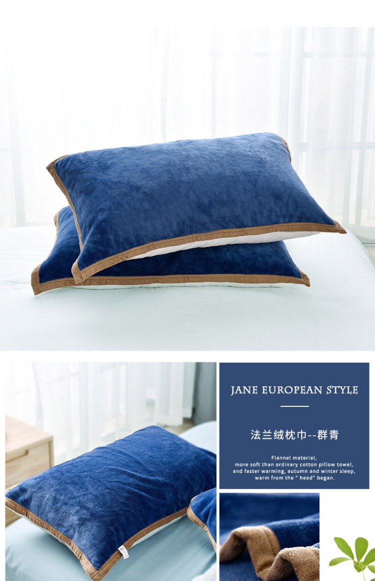 Khăn gối một đôi tình nhân Châu Âu gối g khăn khăn san hô lông cừu flannel mùa đông nhung khăn gối khăn gối