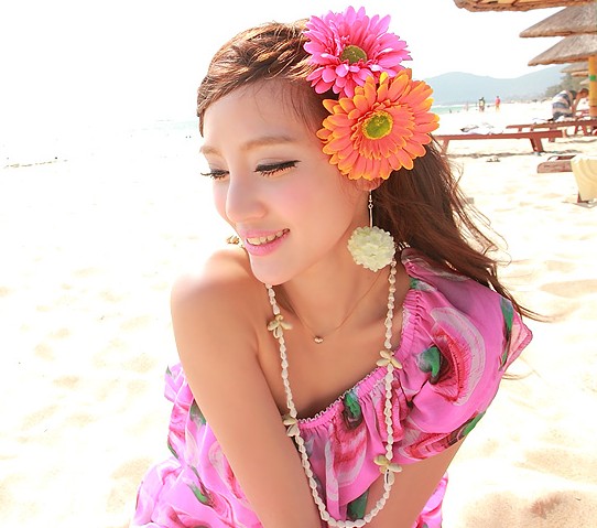 Hàn Quốc Frangipani Phụ kiện tóc Hoa Peony Head Gerbera Hair Clip Ren Clip Sun Flower Trâm cổ tay Hoa - Trâm cài cài áo nữ sang trọng