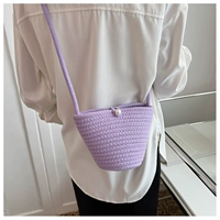 ~Фиолетовый (маленькая однотонная жемчужная сумка)