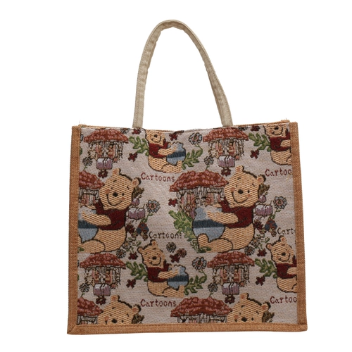 Шоппер, вместительная и большая брендовая льняная сумка, коллекция 2023