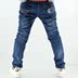 Childrens Jeans 2019 mùa xuân và mùa thu mới Childrens Quần Trong quần Big Kids Version Hàn Quốc nam Quần Casual Tide. 