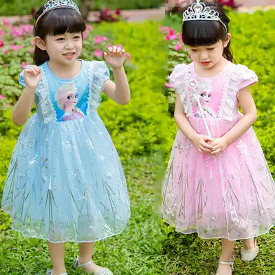 Frozen Princess Dress Aisha Summer Girls Dress Genuine Clothes Aisha Children's Dress Aisha Skirt