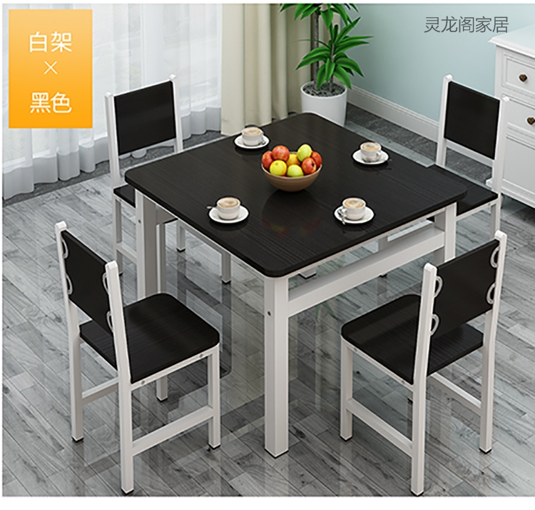 Bàn ăn vuông đơn giản và bàn ghế nhà nhỏ căn hộ bàn ăn ăn nhẹ quầy bar bàn vuông căng tin bàn ăn nhanh và ghế kết hợp - Bàn bàn ăn gấp