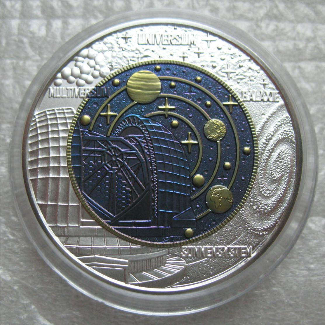 オーストリア ニオブ銀貨シリーズ 25ユーロバイメタル貨 2枚 25ユーロニオブ記念コイン 宇宙論
