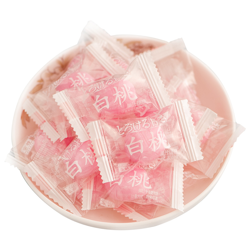 Japanese white peach juice hard candy 518g peach giant grape flavor