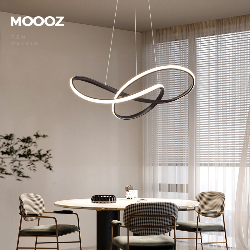 Restaurant chandelier : minimal modern household LED living room designer creative personality dining room lamps