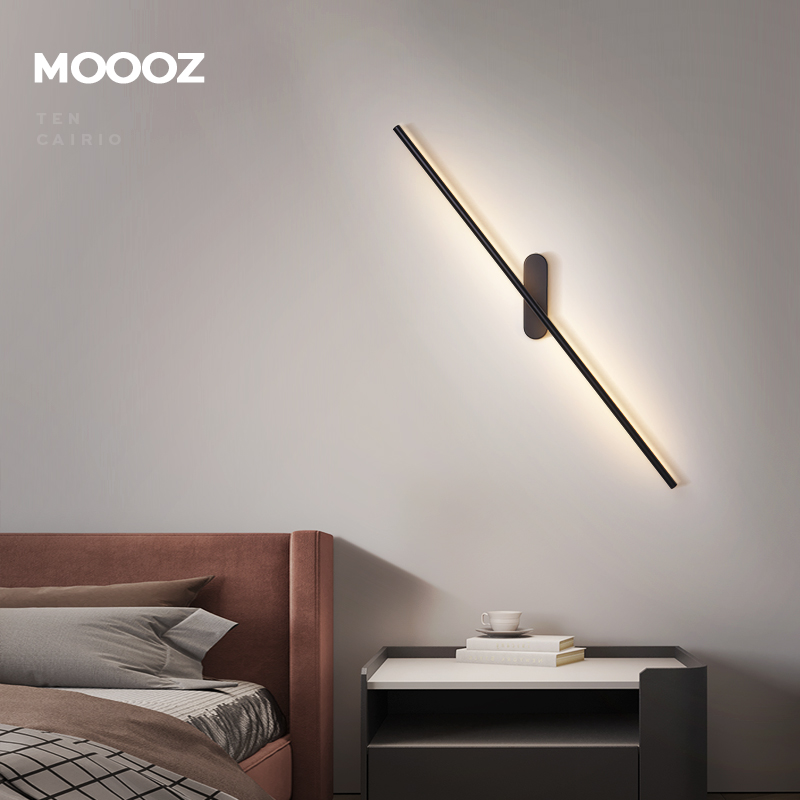 Strip Headboard Wall Lamp Modern Brief 2022 New Rotatable Creative Personality Nordic Bedrooms Walkway Lamps