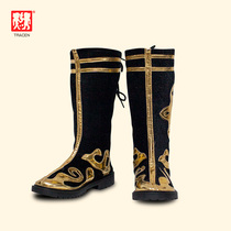 Juwang brand football origin Cuju boots Chinese style Student research ancient costume Childrens ancient Tang costume