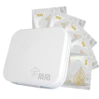 Momo condoms 6 small white boxes Couple sex contraception 003 Ultra-thin fun adult products lubrication and stimulation