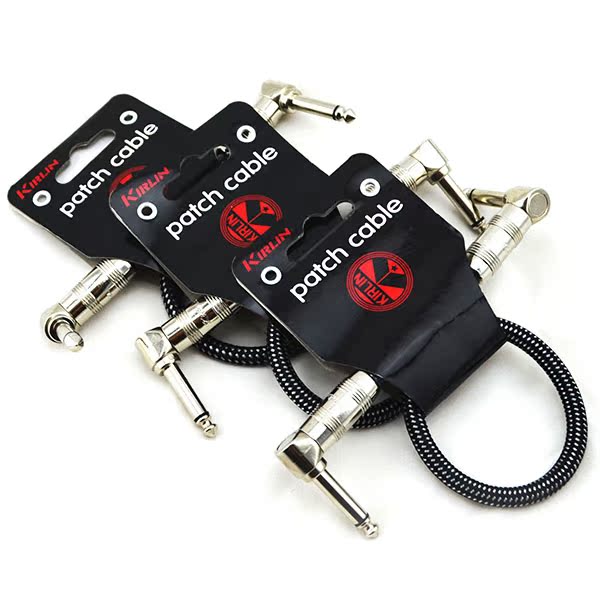 American kirlin Colin electric guitar monolithic effect series shielding noise reduction double elbow connection cable short-term line