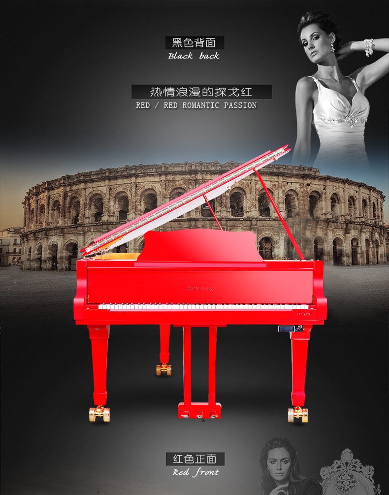 SPYKER British Spyker Hiệu suất cao grand piano 268 giao hàng grand piano sang trọng đàn piano cơ giá rẻ