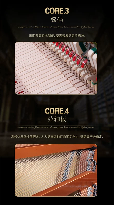 SPYKER Anh Spyker nhập khẩu Grand Piano Chơi Piano cơ HD-W186G - dương cầm