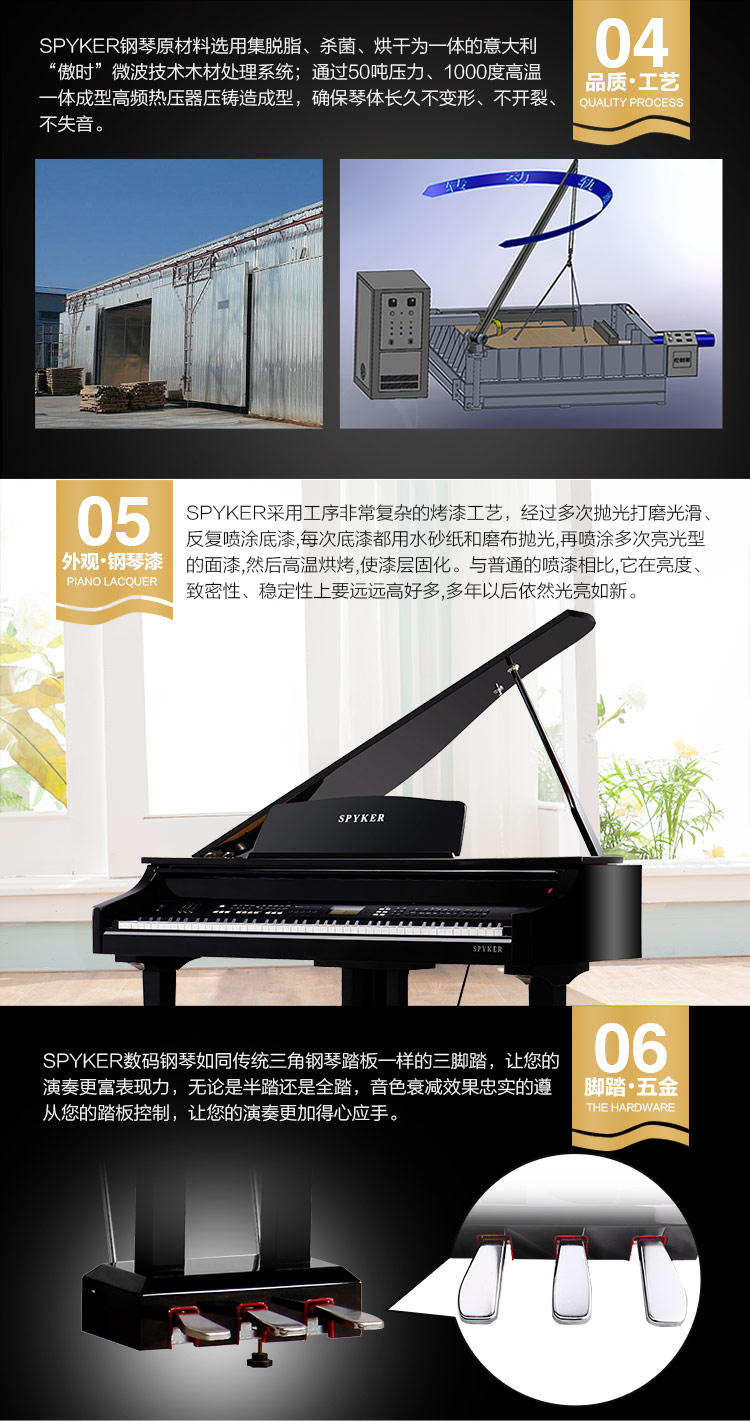 Anh Spy grand piano home dạy piano tam giác điện piano hiển thị kỹ thuật số piano 086 - dương cầm đàn piano nhỏ