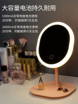  Makeup mirror rechargeable version amplifies the girl LED desktop light household with light dressing mirror rechargeable bedroom fill light